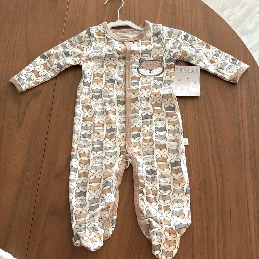 3-6mo Footie Pajamas New